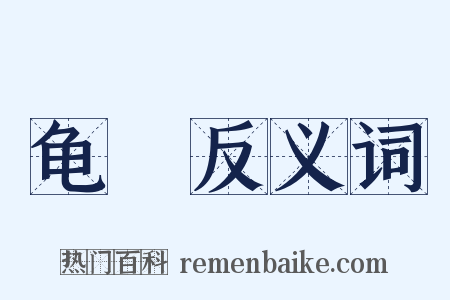 龟箓反义词是什么意思的图片